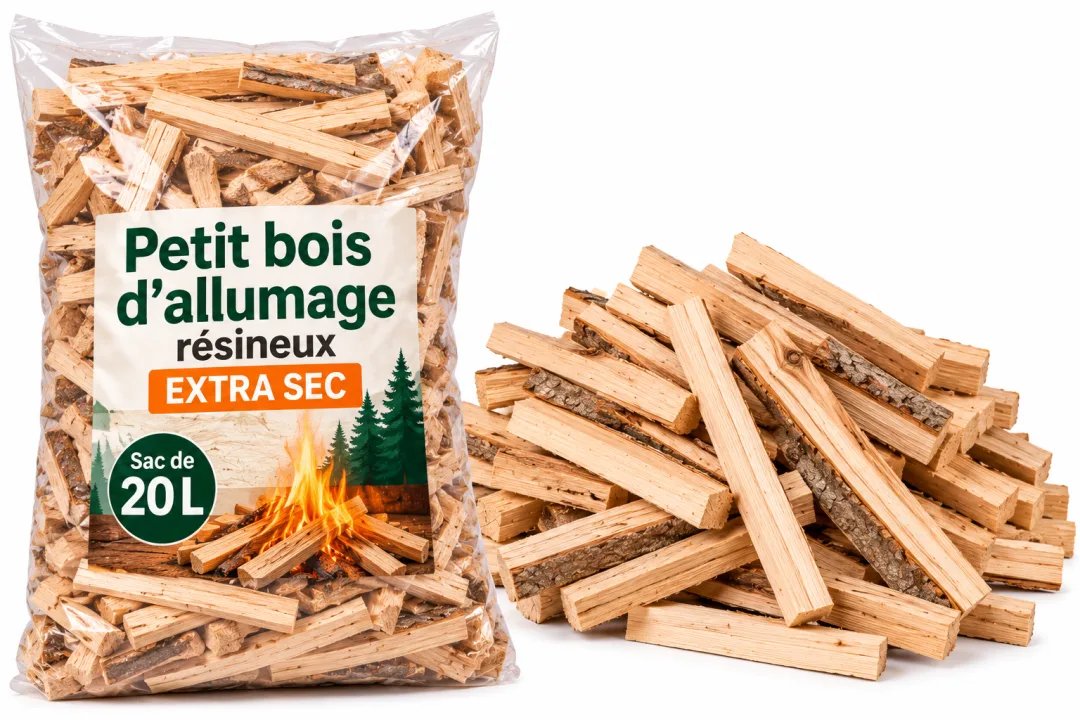 Petit bois d'allumage extra sec